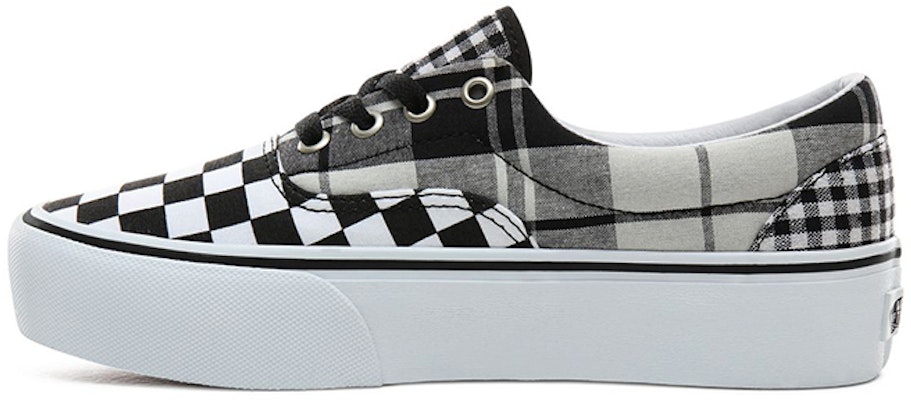 Vans PLAID CHECKERBOARD ERA PLATFORM Shoes Black/White VN0A3WLUVYD Buy Vans PLAID CHECKERBOARD ERA PLATFORM Shoes Black/White VN0A3WLUVYD