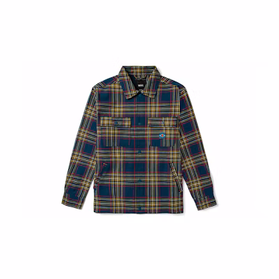 Vans Plaid Skull Pirate Parrot Patchwork Jacket Yellow Unisex VN0A54JHZ6Z
