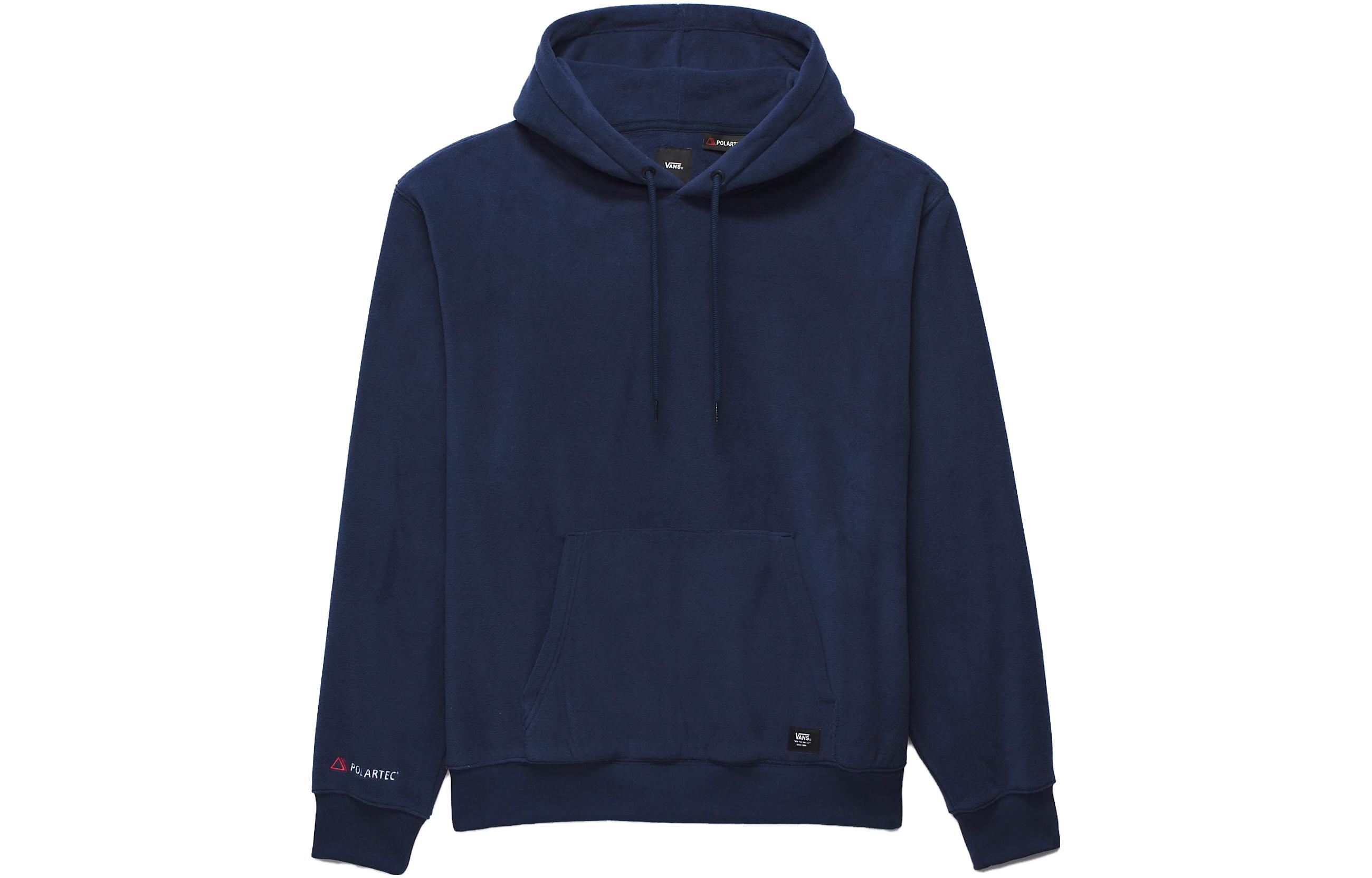 Vans Polartec Loose Pullover Hoodie Unisex - Solid Navy Long Sleeve VN000AJFLKZ