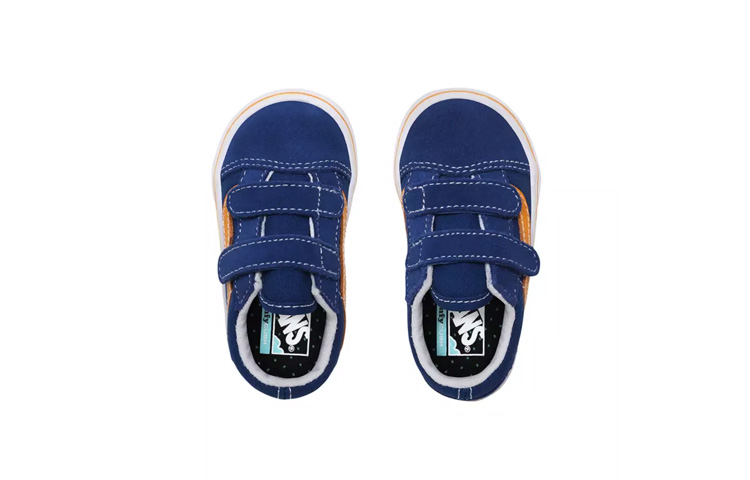 Lookbook Vans Pop Comfycush Old Skool V ''Blauw Geel'' VN0A4TZIWI5