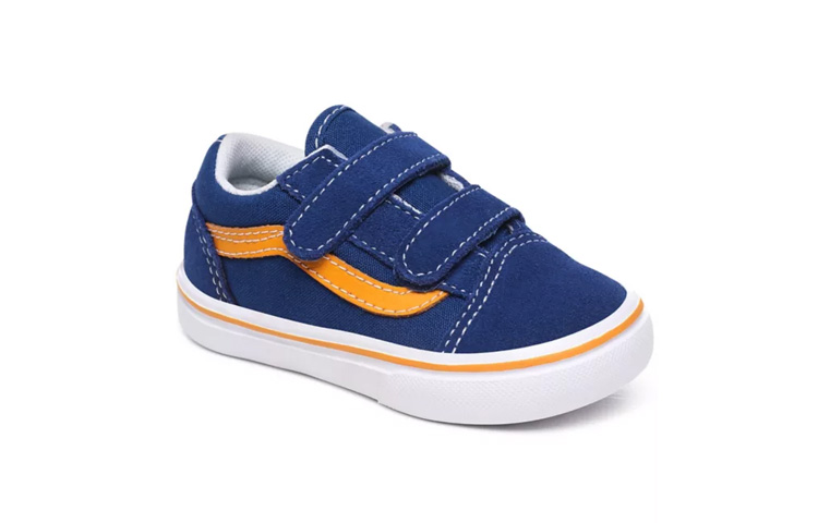 Shop Vans Pop Comfycush Old Skool V ''Blauw Geel'' VN0A4TZIWI5