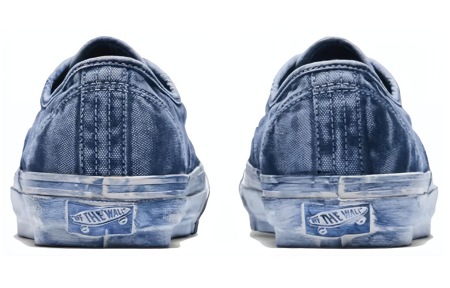 Lookbook Vans Premium Authentic 舒適簡約 防滑耐磨 低幫 板鞋 男款 藍色