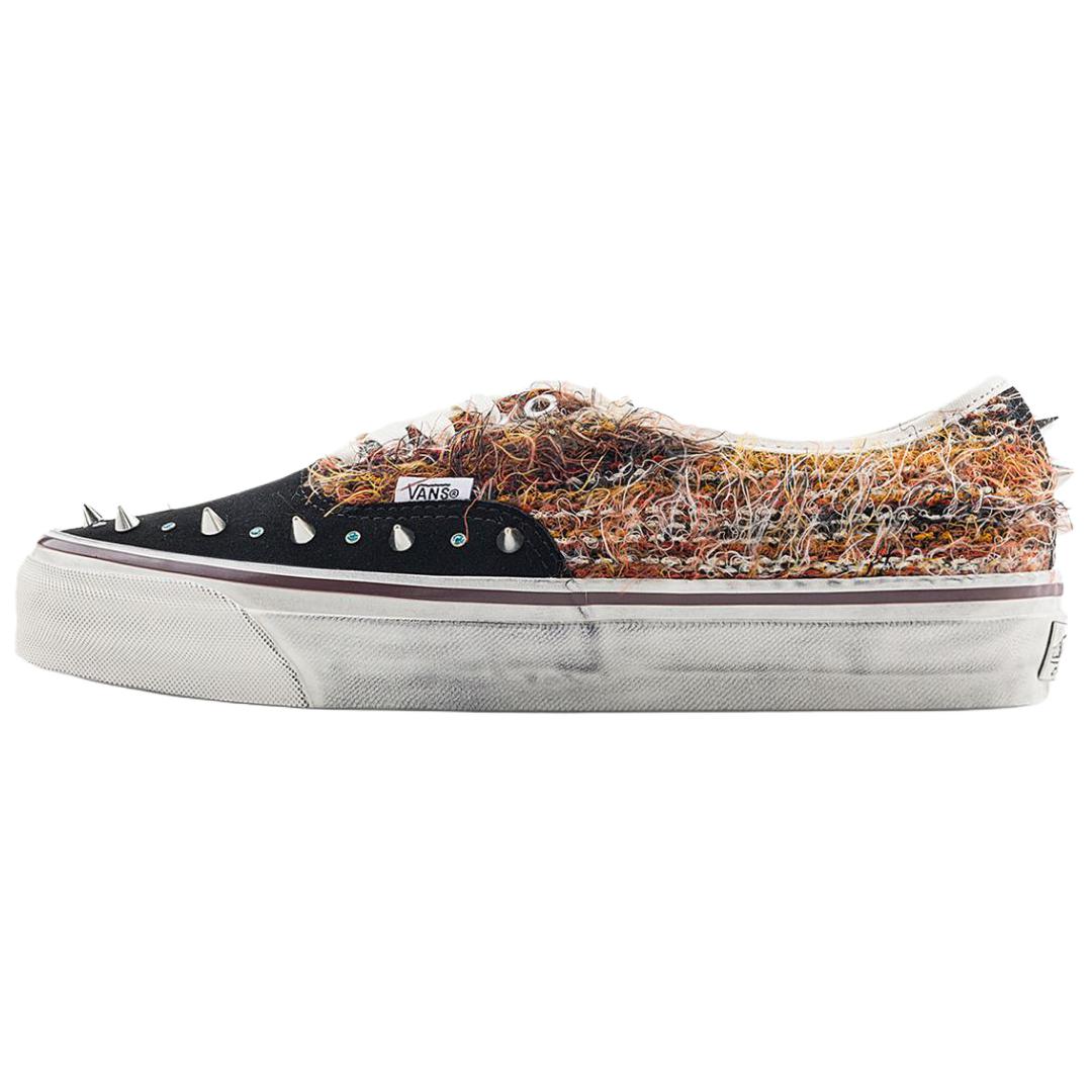 Vans Premium Authentic 44 Black Brown Skate Shoes Comfortable Fit VN000DB8BML