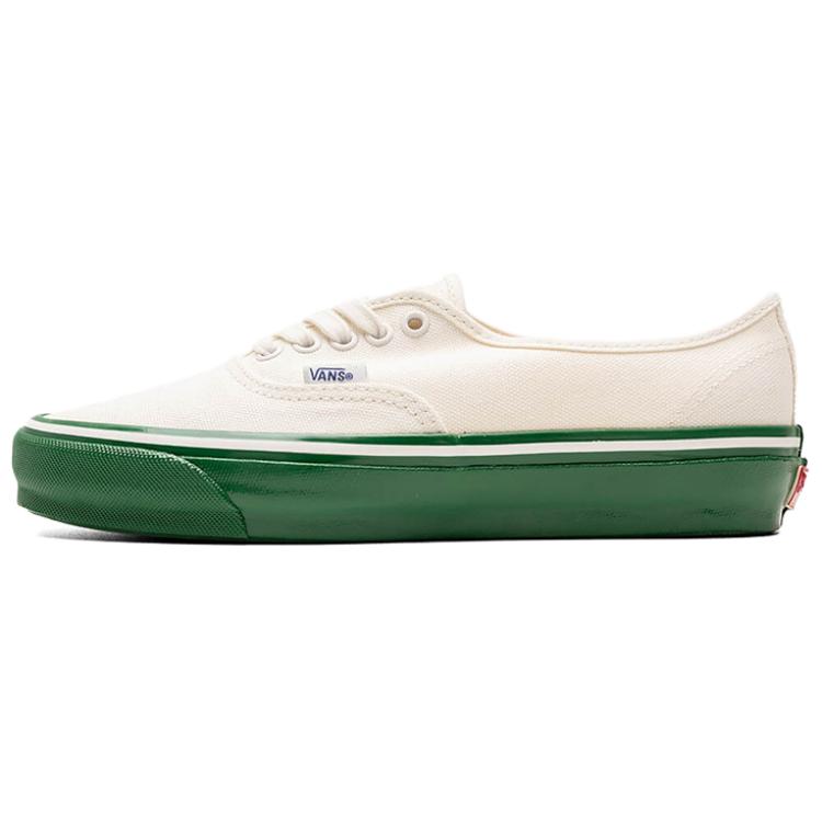 Vans Premium Authentic Low-Top Skate Shoes White Green Casual Sneakers VN000EBNWGR1