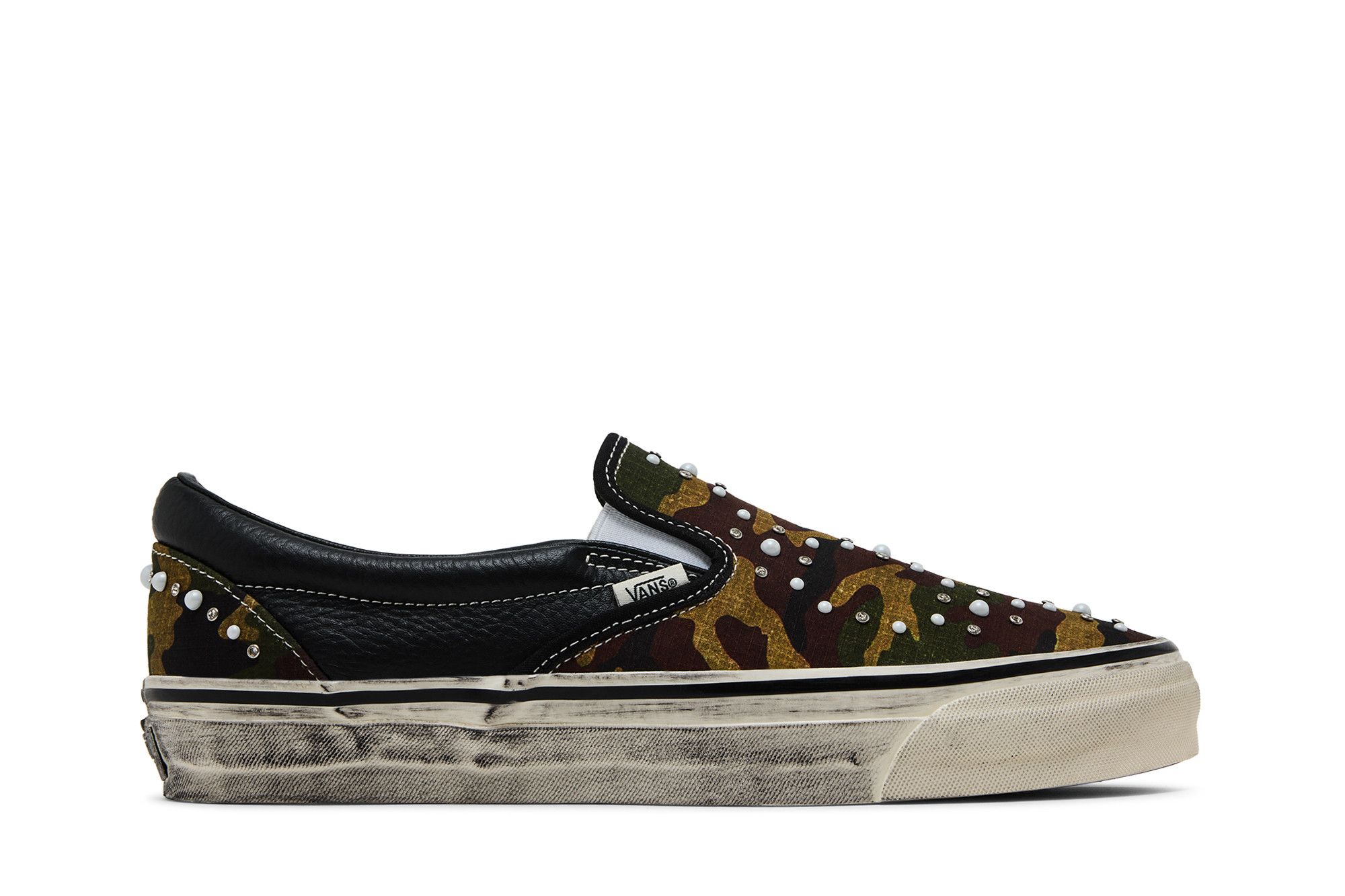 Vans Premium Classic Slip-On 'Pearlized Pack - Camo Black' VN000D9PCAK