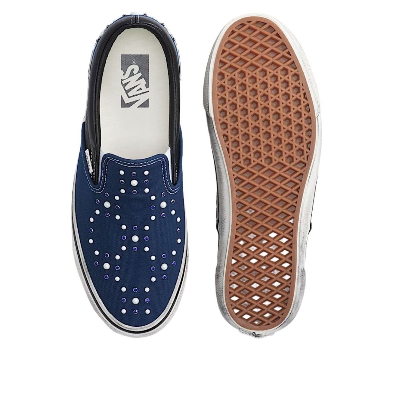 Lookbook Vans Premium Classic Slip-On 'Pearlized Pack - Indigo Blue' VN000D9PIND