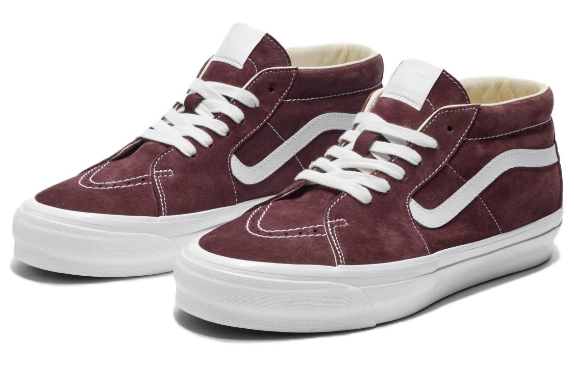Lookbook Vans Premium Sk8-Mid 83 ''Port Royale Burgunderrot'' VN000CQQ4QU