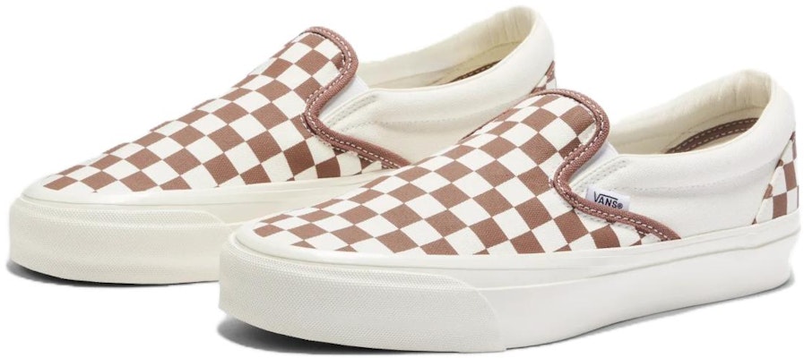 Vans Premium Slip-On 98 'Checkerboard - Coffee Brown' VN000CSECFF Order Vans Premium Slip-On 98 'Checkerboard - Coffee Brown' VN000CSECFF
