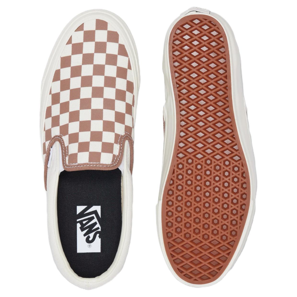 Shop Vans 高級經典懶人鞋 98 '棋盤格 - 咖啡棕色' VN000CSECFF