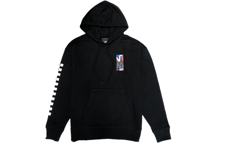 Vans Printed Checkered Pullover Hoodie Unisex - Black VN0A4UQXBLK