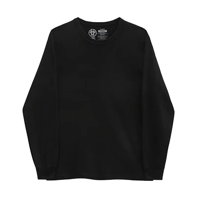 Vans Printed Letter Crewneck Loose Sweatshirt Black VN0A5E4B0VB