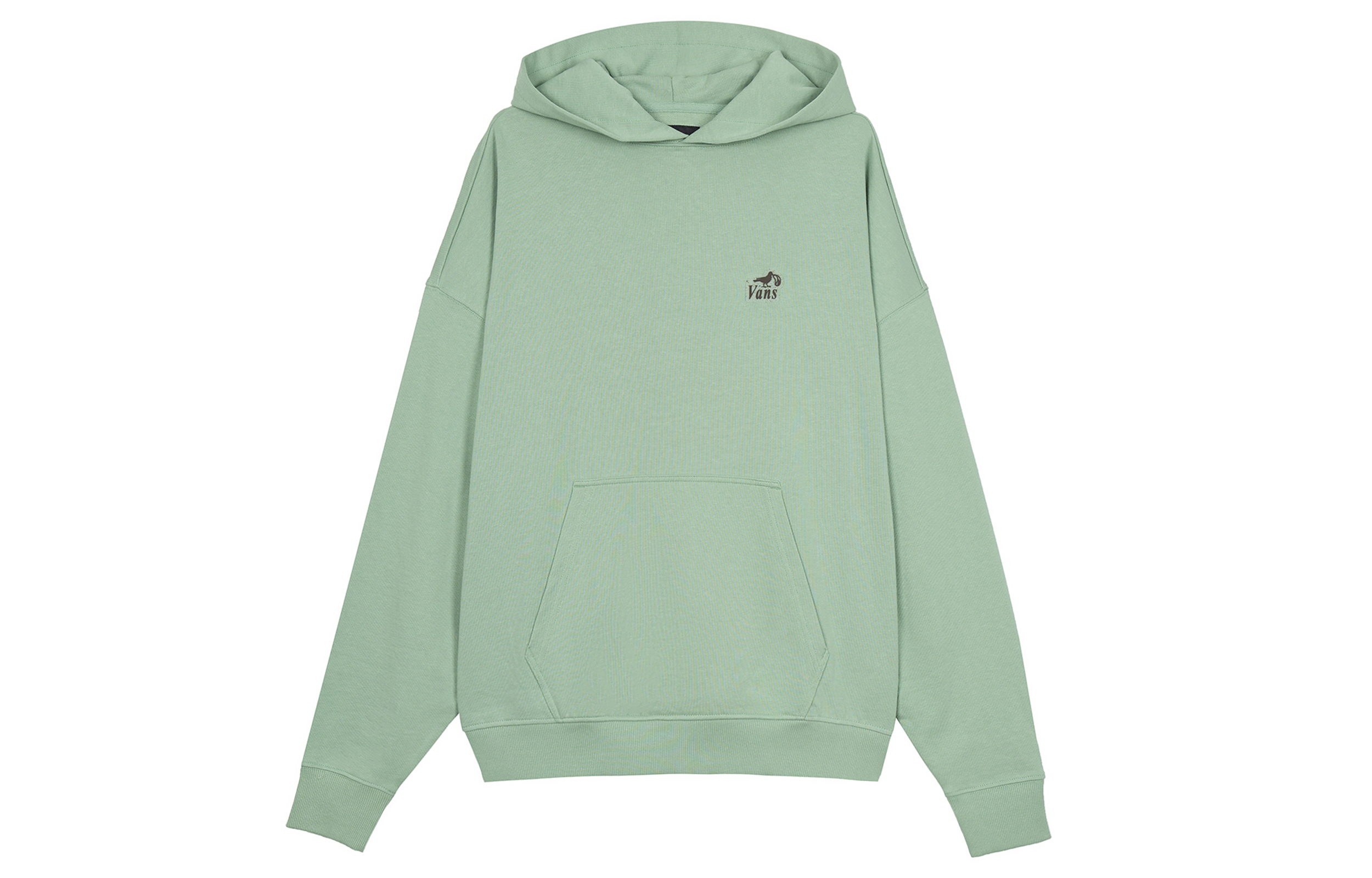 Vans Printed Logo Loose Fit Hoodie Green VN0A54ONE0K