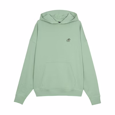 Vans Printed Logo Loose Fit Hoodie Green VN0A54ONE0K