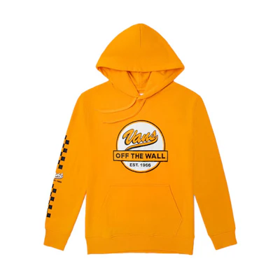 Vans Printed Oversized Knit Hoodie Yellow - Unisex Casual American Style VN0A4UU7Z6F