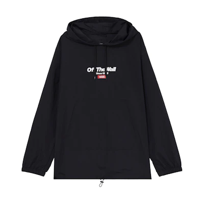 Vans Printed Street Style Black Hooded Jacket Unisex VN0A489XBLK
