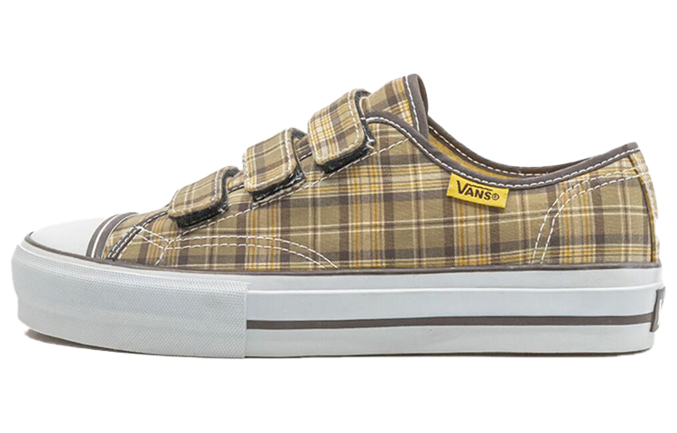 Buy Vans Prison Issue 23LX "Prima Plaid" 格紋 魔術貼 時尚低筒休閒板鞋 棕黃
