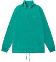 Vans Pullover Half-Zip High Collar Sweatshirt Green - Casual Loose Fit VN0A3W3DUUX Vans Pullover Half-Zip High Collar Sweatshirt Green - Casual Loose Fit VN0A3W3DUUX