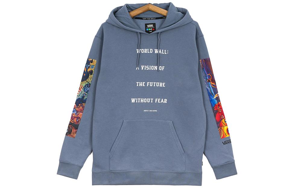 Vans Pullover Hoodie Smog Blue Graphic Print VN0A7SDQYQ8