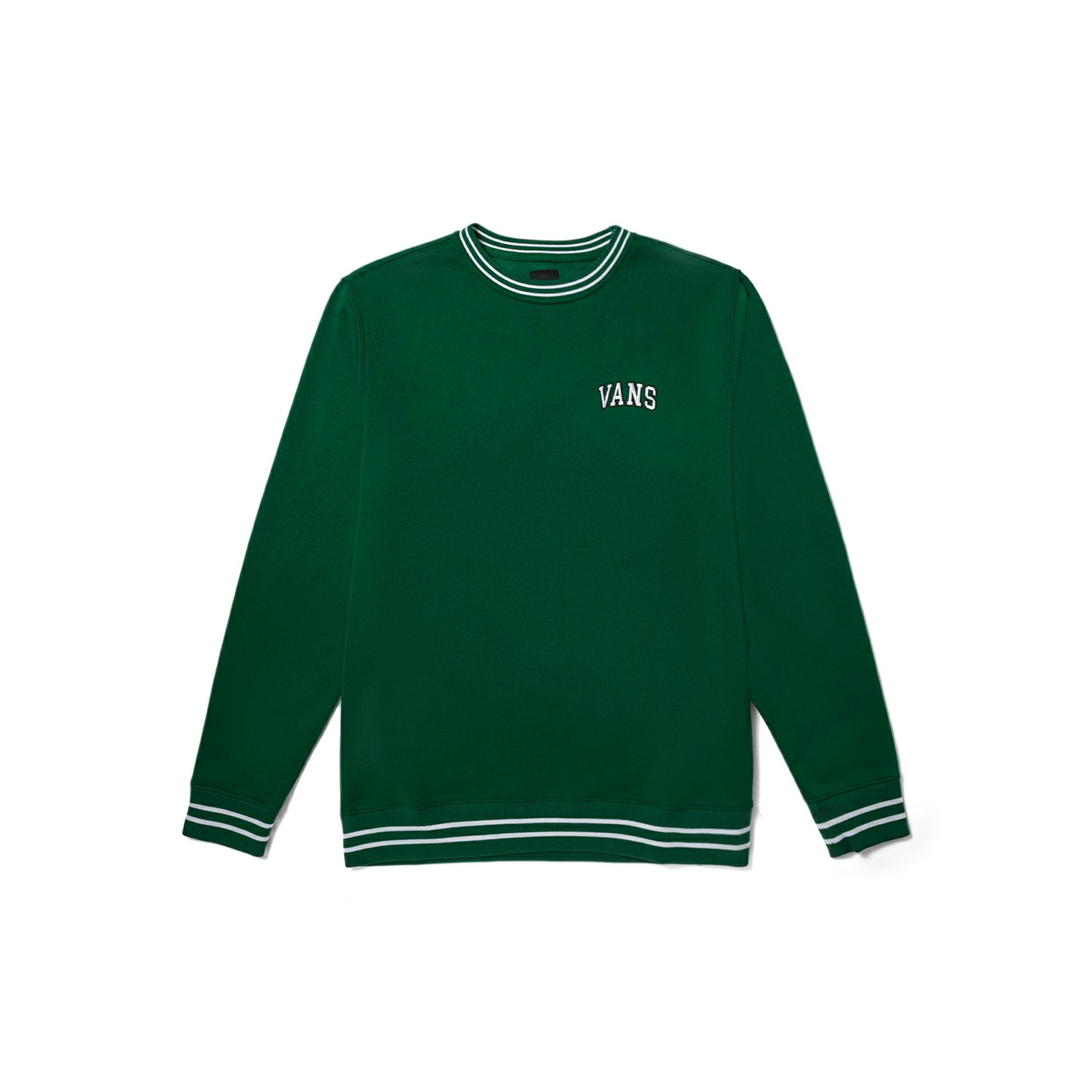 Vans Pullover Sweatshirt Green with Contrast Collar Trim VN0006F907W