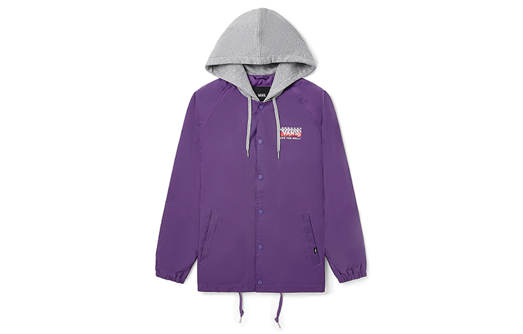 Vans Purple Checkered Workwear Hoodie Jacket Unisex Style VN0A4URA30X1