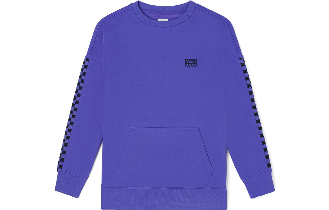 Vans Purple Unisex Crewneck Long Sleeve Sweatshirt with Logo Print VN000911BT2
