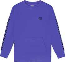 Vans Purple Unisex Crewneck Long Sleeve Sweatshirt with Logo Print VN000911BT2 Vans Purple Unisex Crewneck Long Sleeve Sweatshirt with Logo Print VN000911BT2