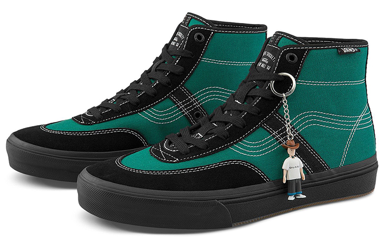 Order Quasi x Vans Pro Crockett 高帮限量版 板鞋 男女同款 綠