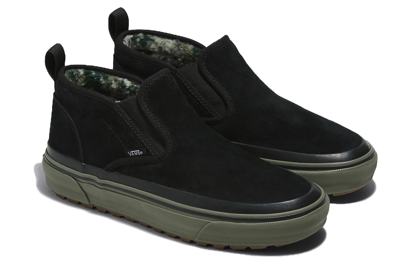 Order Vans Rain Camo Mid Slip MTE-1 Schoenen ''Zwart Groen'' VN0A5KQSDOL