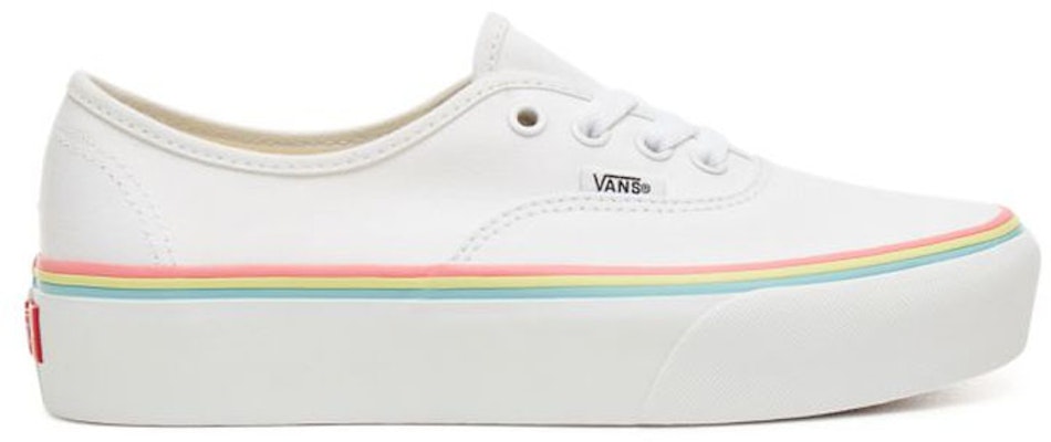 Vans 彩虹鞋边 AUTHENTIC 厚底 20 白色 VN0A3AV8S1T Order Vans 彩虹鞋边 AUTHENTIC 厚底 20 白色 VN0A3AV8S1T