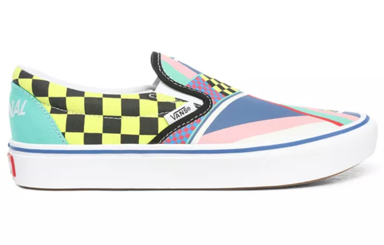 Order Vans Ramp Tested Comfycush Slip-on Karo Mehrfarbig ''Schwarz Gelb Blau'' VN0A3WMD008
