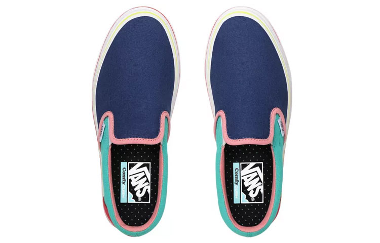 Shop Vans Ramp Tested Super Comfycush Slip-On Blu/Verde/Rosso VN0A4U1FXT6