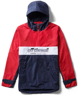 Vans 紅色字母連帽休閒運動長袖外套 男款 VN0A3DFS4NH Order Vans 紅色字母連帽休閒運動長袖外套 男款 VN0A3DFS4NH