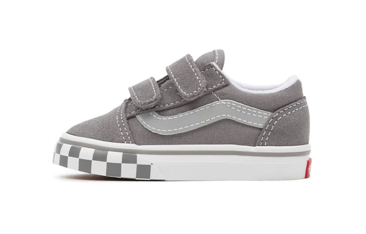Vans Reflective Sidestripe Old Skool Velcro 'Gray White' VN000D3YAC1