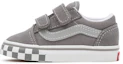 Buy 幼童 Vans Toddler 反光側條織 Old Skool 魔鬼氈低筒休閒滑板鞋 灰白