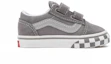 Order 幼童 Vans Toddler 反光側條織 Old Skool 魔鬼氈低筒休閒滑板鞋 灰白