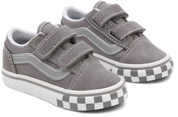 幼童 Vans Toddler 反光側條織 Old Skool 魔鬼氈低筒休閒滑板鞋 灰白 Lookbook 幼童 Vans Toddler 反光側條織 Old Skool 魔鬼氈低筒休閒滑板鞋 灰白