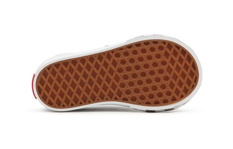 Purchase 幼童 Vans Toddler 反光側條織 Old Skool 魔鬼氈低筒休閒滑板鞋 灰白