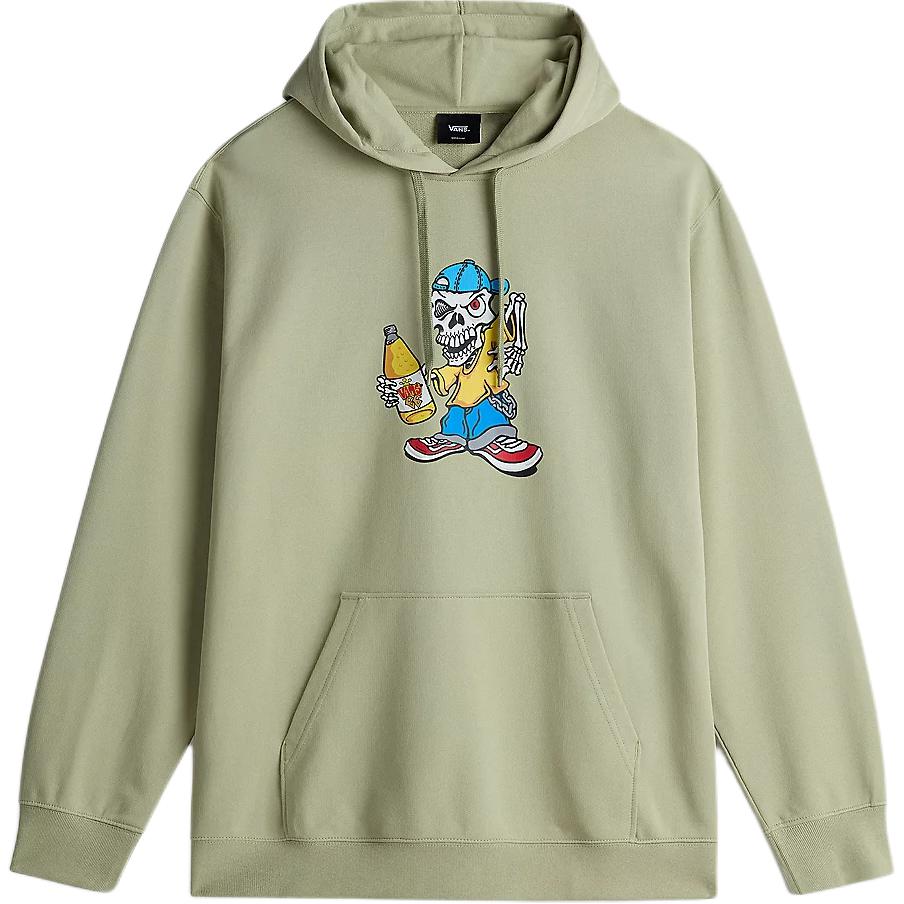 Vans Reggie Loose Pullover Hoodie Light Brown Graphic Long-Sleeve Sweatshirt VN000JE6D3Z