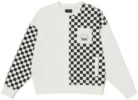 Vans Retro Checkerboard Crewneck Sweatshirt Unisex Off-White VN0002ENFS8 Vans Retro Checkerboard Crewneck Sweatshirt Unisex Off-White VN0002ENFS8