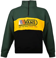 Vans Retro Color-Block Pullover Sweatshirt Green VN0A4UROEEI Vans Retro Color-Block Pullover Sweatshirt Green VN0A4UROEEI
