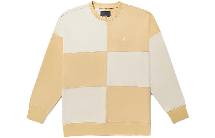 Vans Retro Colorblock Checkerboard Crewneck Sweatshirt Unisex - Terra Cotta VN000BYQYUU