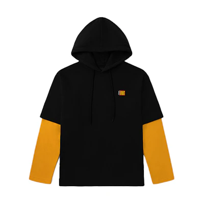 Vans Retro Colorblock Pullover Hoodie Unisex - Black VN0A54J8BLK