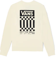Vans Retro Ivory White Pullover Sweatshirt Unisex with Bold Logo Long Sleeves VN00090V3KS Vans Retro Ivory White Pullover Sweatshirt Unisex with Bold Logo Long Sleeves VN00090V3KS
