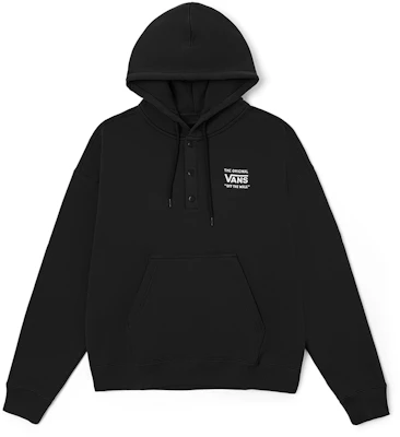 Vans Retro Logo Pullover Hoodie Unisex Black VN000917BLK Buy Vans Retro Logo Pullover Hoodie Unisex Black VN000917BLK