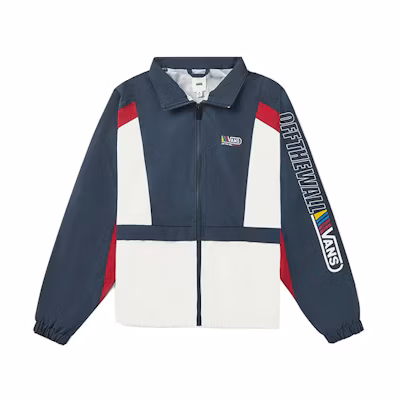 Vans Retro Sport Stand Collar Jacket White - Unisex Casual Coach Jacket VN0A4RBOWHT