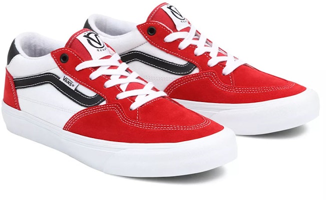 Vans Rowan Zapatillas Bajas Skate Casual Unisex Rojo Blanco. VN0A5JIC458 Lookbook Vans Rowan Zapatillas Bajas Skate Casual Unisex Rojo Blanco. VN0A5JIC458