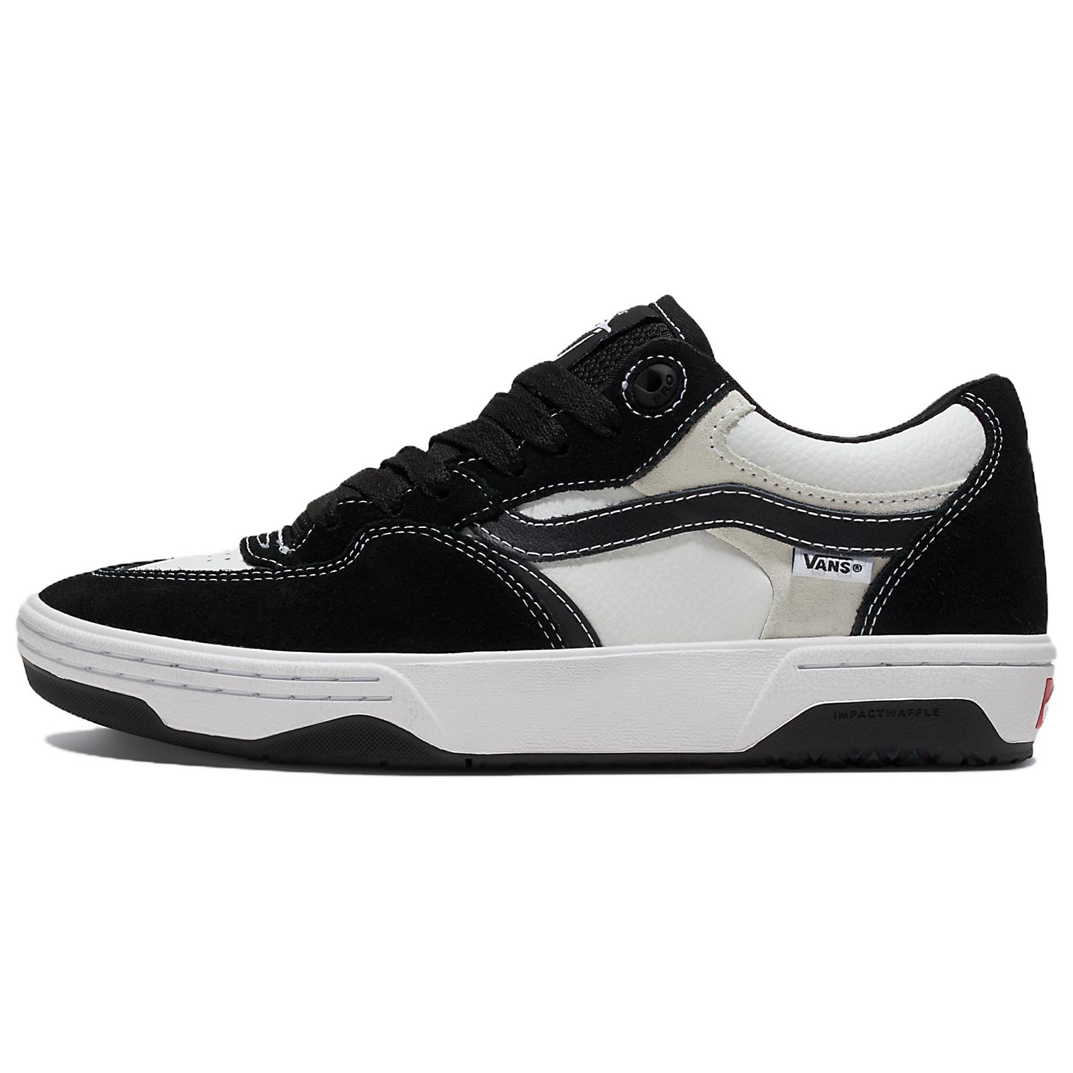 Vans Rowan Retro Low-Top Skate Shoes Black White Comfortable Classic Style VN0A2Z3IBYB