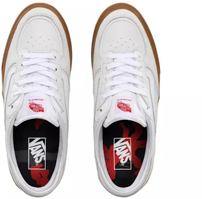 Vans Rowley Classic 低筒 滑板鞋 男女款 白棕色 Shop Vans Rowley Classic 低筒 滑板鞋 男女款 白棕色