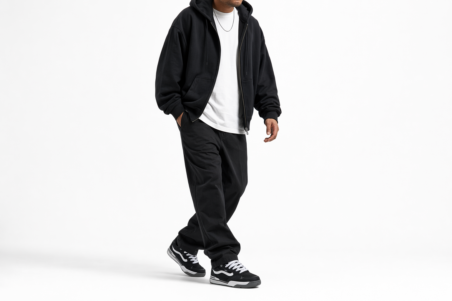 Order Vans Rowley XLT ''Zwart Wit'' VN000CTMBA2