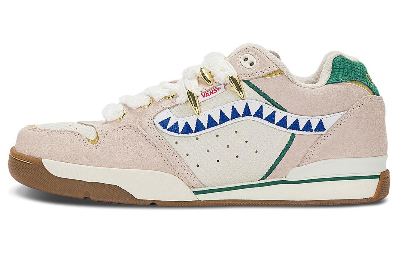 Vans Rowley XLT Beige Low-Top Skate Shoes - Durable, Breathable & Comfy. VN000CQFSTN